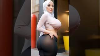 [4K_AI_Art] Hot hijab girls kissing #ai #beautiful #lesbian #hijab #hot #kissing #shorts