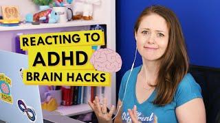 Reacting to ADHD Brain Hacks on Tiktok