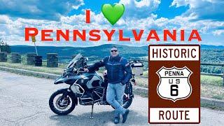 THE BEST MOTORCYCLE ROADS IN PENNSYLVANIA USA | TORONTO TO ROUTE 6 PENNSYLVANIA