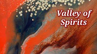 Valley of Spirits ️ Stunning Earth Toned Metallics in a Minimal Acrylic Pour