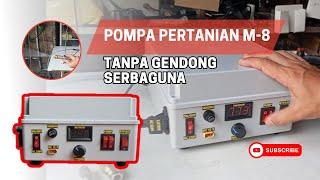 Pompa DC DUAL BOX M8 M-8 SERBAGUNA Pertanian Perkebunan Misting Cuci Motor Mobil AC Portable Praktis