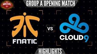 Fnatic vs Cloud9 (Overpass) iBUYPOWER Masters 2019 Highlights