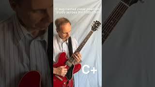 C augmented triads in close position across the fretboard #guitar #guitarpractice #jazz #chords