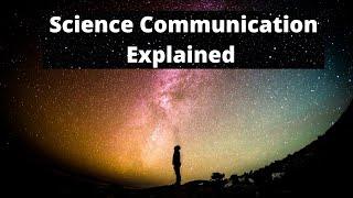 Science Communication Explained by Dr T.V. Venkateshwaran