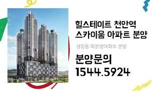 천안역 힐스테이트 스카이움 49층 미분양아파트 59,84,114타입 안내!