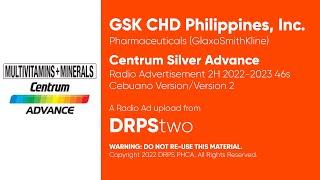 Centrum Silver Advance Radio Ad Q4 2022-2023 46s (in Cebuano, Version 2)