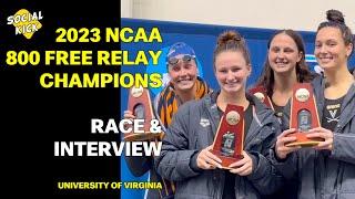 2023 NCAA 800 FREE RELAY CHAMPIONSHIP SWIM BY VIRGINIA