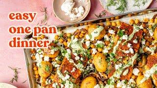 Sheet Pan Spiced Salmon with Chickpeas & Potatoes | Ambitious Kitchen