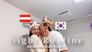 Our Night Routine 국제커플 저녁일상 자는 모습 공개 | Korea Austrian Couple