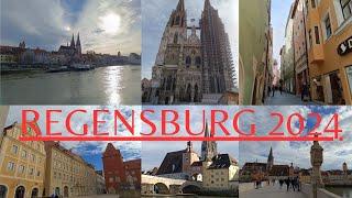 Regensburg - Urlaub in Deutschland 2024 Teil 7 - Sehenswürdigkeiten Altstadt Dom Steinerne Brücke