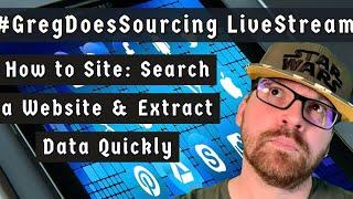 How to Site:Search Websites w/o being Logged In #SourcingIRL #GregDoesSourcing #Livestream #Sourcing