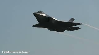 (4k) F-35A Spectacular Take Off! Albacete. Tactical Leadership Programme TLP. USAF 48th Fighter Wing