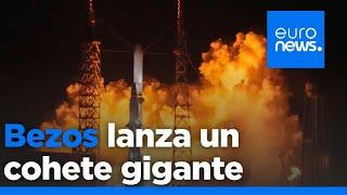 Blue Origin de Jeff Bezos lanza con éxito un nuevo cohete gigante, competencia directa de Space X