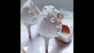 Elegant Ivory Pearl Rhinestone Wedding Shoes