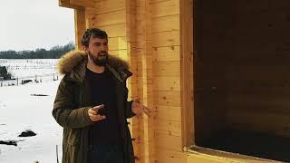 Усадка деревянного дома| Почему двойной брус не дает усадки? Внутренняя и внешняя стены| Baumhaus