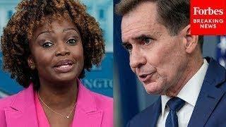 White House Press Secretary Karine Jean-Pierre And John Kirby Hold A Press Briefing