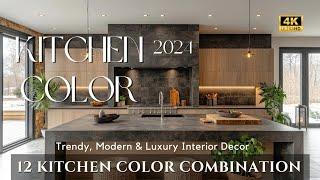 Top 12 Kitchen Color Trends for 2024: Stunning Paint Color Combination| Interior Decor & Design Idea