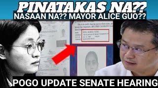 PINATAKAS NA ?? MAYOR ALICE GUO NAGTAGO NA ?? SENATE HEARING UPDATE