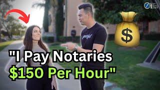 They Pay Notary Signing Agents $150/Hour  | Real Estate Side Hustle | What Do You Do For a Living?