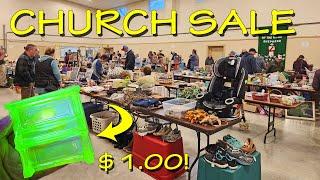A LITTLE TOO EARLY | Church Yard Sale Shop With Me | eBay Reselling