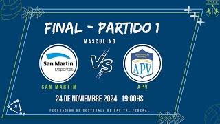 Cestoball | Masculino  | San Martin vs Apv | Final Torneo Clausura Ida