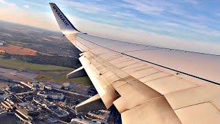 Ryanair Boeing 737-800 GORGEOUS EVENING TAKEOFF from Dublin Airport | 