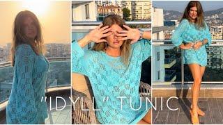 ИДЕАЛЬНАЯ  ЛЕТНЯЯ ТУНИКА ОВЕРСАЙЗ "Идиллия"  ELEGANT KNITTING: SUMMER TUNIC 