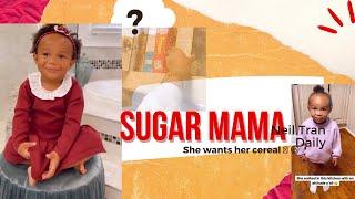 Sugar mama here doing the most  she’s wants her cereal  #melodyholt #sugarmama