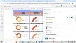 How to enable standard subscription to Power BI Report in the PBI Service in Telugu