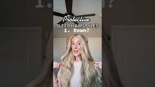 The Best Protective Hairstyles for Sleep! #haircare #shorts