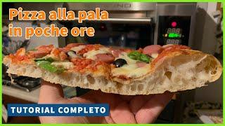 La PIZZA ALLA PALA, in poche ore [TUTORIAL COMPLETO - 80% IDRATAZIONE] 