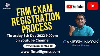 FRM Exam Registration Process WhatsApp +91 9819137880 #frm #frmexam