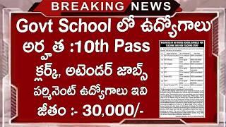  Latest Govt School Jobs Recruitment 2025 | 10th Pass Latest Govt Jobs 2025 |Latest Free Job Search