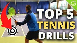 Top 5 Tennis Drills For ALL Levels - Top Tennis Training