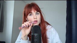 ASMR FAST AND AGGRESSIVE SPIT PAINTING, MOUTH SOUNDS AND NIBBLING