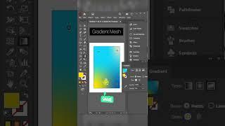 Transform Your Illustrations with Gradient Magic #shortsfeed #shorts #graphicdesigntutorial