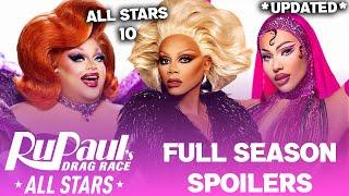 All Stars 10 *UPDATED* FULL Season Spoilers - RuPaul's Drag Race