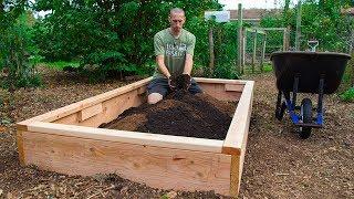 How to Build a Raised Bed CHEAP and EASY, Backyard Gardening