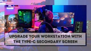 Type-C Secondary Screen - Computer CPU, GPU, RAM and  HDD Monitor USB Display