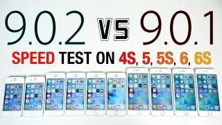 iOS 9.0.2 VS iOS 9.0.1 Speed Test on iPhone 6S, 6, 5S, 5 & 4S - Is iOS 9.0.2 Faster?