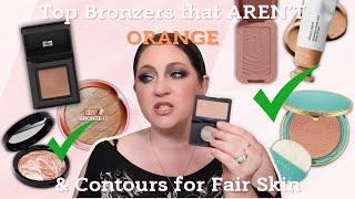 My FAVORITE NOT ORANGE Bronzers & Contours ACTUALLY Made for Fair Skin Tones