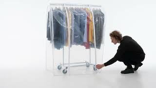 Wardrobe on Wheels, 100 Kg Capacity, 1-Minute Assembly, Tatkraft Darren & Protector #clothesrack