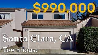 Tour a 3 Bed 2.5 Bath Townhome in Santa Clara | $990,000