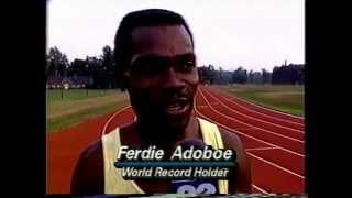 ferdie Adoboe,The fastest man backwards.