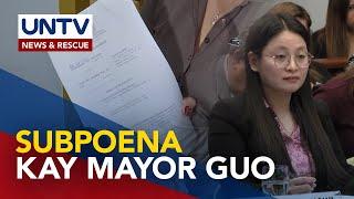 Subpoena kay suspended Mayor Alice Guo, naisilbi na ng COMELEC