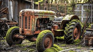 Tractor rust difficult to deal with? Genius girl dismantle the whole car big renovation  repair a