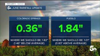 Hot and dry weather is causing vegetation to lose moisture quickly in Colorado