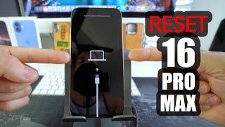 How To Reset & Restore your Apple iPhone 16 Pro Max - Factory Reset