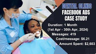 Facebook Ads Case Study - Dental Clinic - Faisal Abbas Portfolio