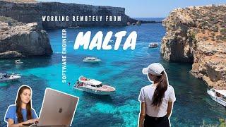 FLY TO MALTA WITH ME  A few days in the life of a female software engineer working remotely